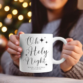 Elegant Calligraphie Oh Heilige Nacht Frohe Weihna Tasse