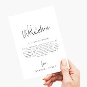 Elegant Calligraphy | Begrüßungskarte Einladung