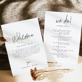 Elegant Calligraphy | Begrüßungskarte Einladung