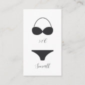 Elegant Calligraphy Bridal Lingerie Shower Begleitkarte (Vorderseite)