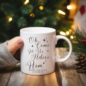 Elegant Calligraphy Classic Carol Merry Christmas Tasse