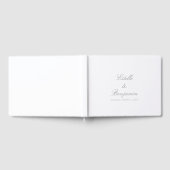 Elegant Calligraphy Couples Wedding Guest Book Gästebuch (Voll)