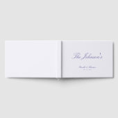 Elegant Calligraphy Custom Couples Wedding Gästebuch (Voll)