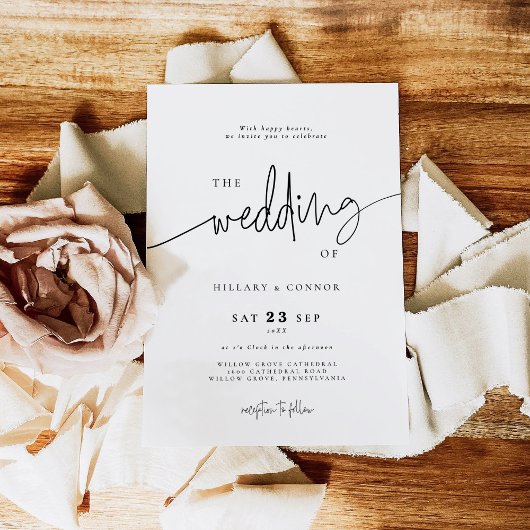 Elegant Calligraphy | Die Hochzeit der Einladung