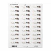 Elegant Calligraphy Foto Hochzeitadresse (Vorne)