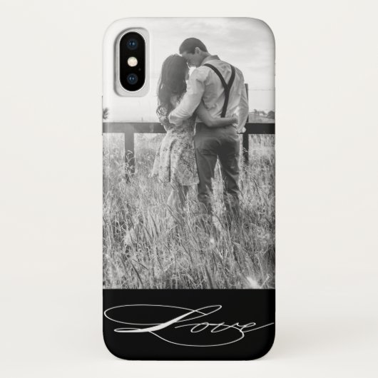 Elegant Calligraphy | Foto iPhone Case (Rückseite)