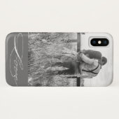 Elegant Calligraphy | Foto iPhone Case (Rückseite (Horizontal))