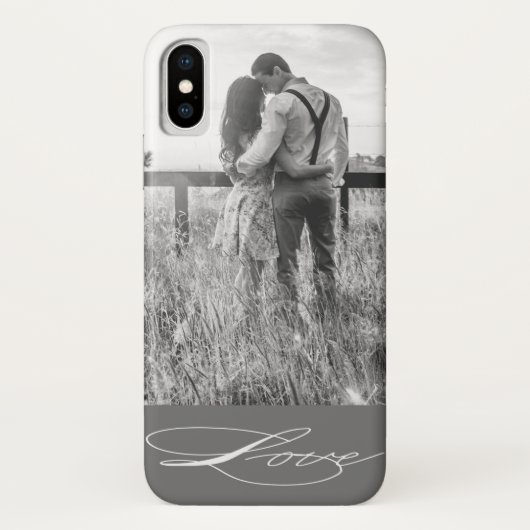 Elegant Calligraphy | Foto iPhone Case (Rückseite)