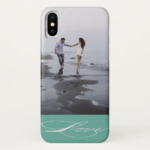 Elegant Calligraphy Foto iPhone Case