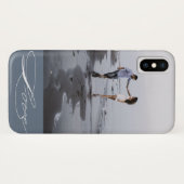 Elegant Calligraphy | Foto iPhone Case (Rückseite (Horizontal))