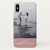 Elegant Calligraphy | Foto iPhone Case (Rückseite)