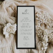 ELEGANT CALLIGRAPHY Hochzeit Menükarte