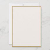 Elegant Calligraphy Ivory Gold Old Money Wedding Einladung (Rückseite)