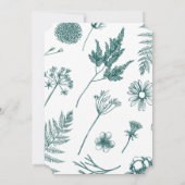 Elegant Calligraphy Jade Green Save the Date Einladung (Rückseite)