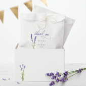 Elegant Calligraphy lavender Wedding danke Geschenktütchen