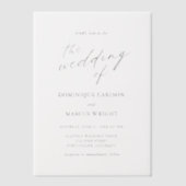 Elegant Calligraphy Modern Wedding Pergament Einladungen (Vorderseite)