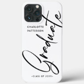 Elegant Calligraphy Script Graduation Graduate Case-Mate iPhone Hülle (Rückseite)