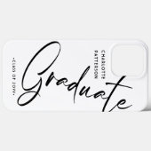 Elegant Calligraphy Script Graduation Graduate Case-Mate iPhone Hülle (Rückseite (Horizontal))