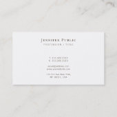 Elegant Calligraphy Script Template Professional Visitenkarte (Rückseite)