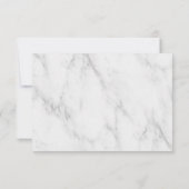 Elegant Calligraphy Script Wedding RSVP (Rückseite)