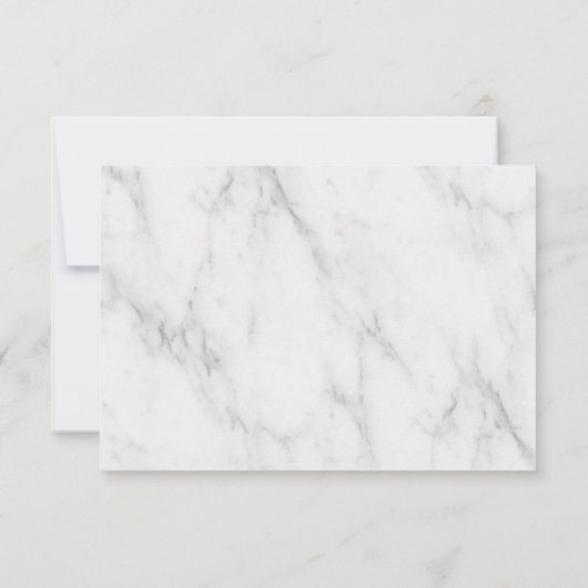 Elegant Calligraphy Script Wedding RSVP Karte (Rückseite)