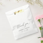 Elegant Calligraphy Script Wedding Vielen Dank Geschenktütchen (Versiegelt)