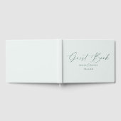 Elegant Calligraphy Simple Couples Wedding Gästebuch (Voll)