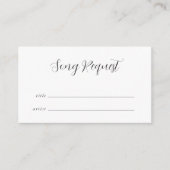 Elegant Calligraphy Song Request Begleitkarte (Vorderseite)