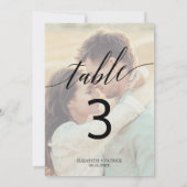 Elegant Calligraphy | Tischnummer der 12x18 ausgeb (Rückseite)