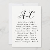 Elegant Calligraphy Wedding Gast by Last Name Einladung (Vorderseite)