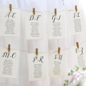 Elegant Calligraphy Wedding Gast by Last Name Einladung