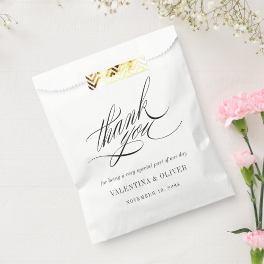 Elegant Calligraphy Wedding Geschenktütchen (Versiegelt)