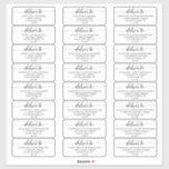 Elegant Calligraphy Wedding Guest Address Labels<br><div class="desc">Möchten Sie Ihre Hochzeitseinladungen verkleiden? Diese romantischen und eleganten Gästetiketten sind die perfekte Lösung! Geben Sie Ihre individuellen Gastnamen ein. Diese Gästetiketten haben eine Größe von ca. 1, 75 x 1, 5 Zoll und sind damit etwas kleiner als die Standard 2x4 Versandetiketten. Sie sind perfekt geeignet für A7 Hochzeitsempfang!</div>