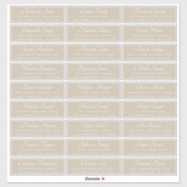 Elegant Calligraphy Wedding Guest Address Labels
