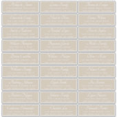 Elegant Calligraphy Wedding Guest Address Labels (Vorderseite)