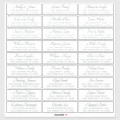 Elegant Calligraphy Wedding Guest Address Labels (Blatt)
