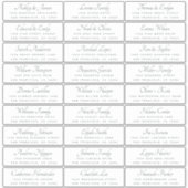 Elegant Calligraphy Wedding Guest Address Labels (Vorderseite)