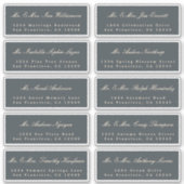 Elegant Calligraphy Wedding Guest Address Labels (Vorderseite)