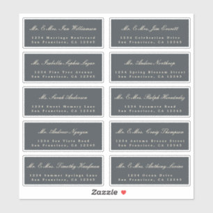 Elegant Calligraphy Wedding Guest Address Labels