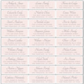 Elegant Calligraphy Wedding Guest Address Labels (Vorderseite)