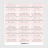 Elegant Calligraphy Wedding Guest Address Labels (Blatt)