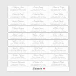 Elegant Calligraphy Wedding Guest Address Labels