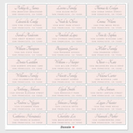 Elegant Calligraphy Wedding Guest Address Labels