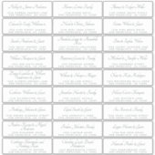 Elegant Calligraphy Wedding Guest Address Labels (Vorderseite)