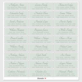 Elegant Calligraphy Wedding Guest Address Labels