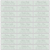 Elegant Calligraphy Wedding Guest Address Labels (Vorderseite)