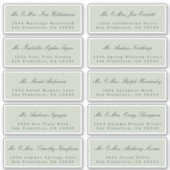 Elegant Calligraphy Wedding Guest Address Labels (Vorderseite)