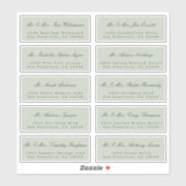 Elegant Calligraphy Wedding Guest Address Labels (Blatt)