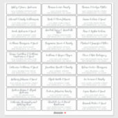 Elegant Calligraphy Wedding Guest Address Labels (Blatt)