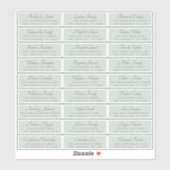Elegant Calligraphy Wedding Guest Address Labels (Blatt)